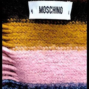 MOSCHINO wool and cashmere scarf